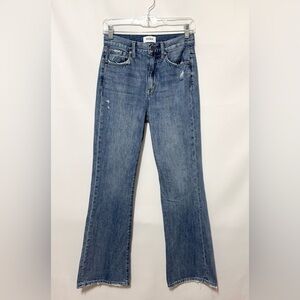 Pistola Jeans Stevie High Rise Wide Leg Flare Relaxed Blue Denim Size 25